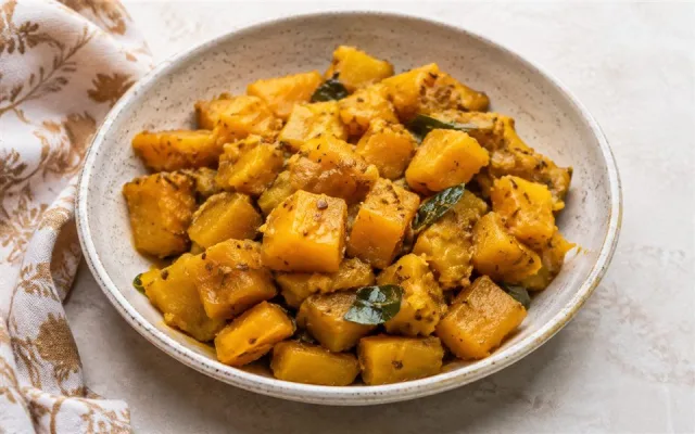 कद्दू की सब्ज़ी तैयार व्यंजन