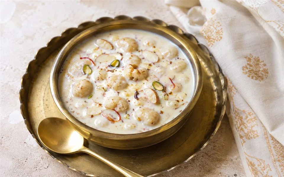 मखाना खीर तैयार व्यंजन