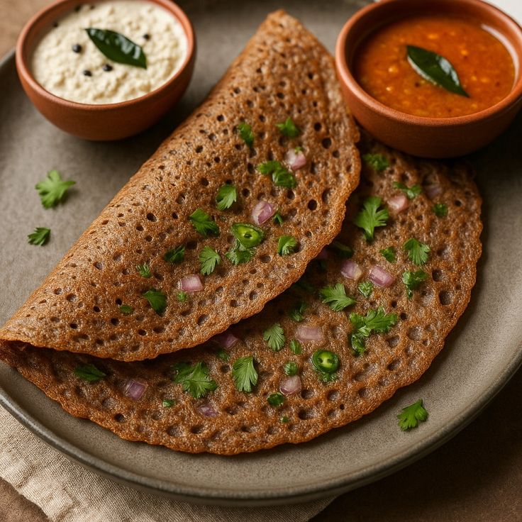 शाकाहारी लोगों के लिए प्रोटीन से भरपूर नाश्ते के आइडियाज 10 ragi dosa